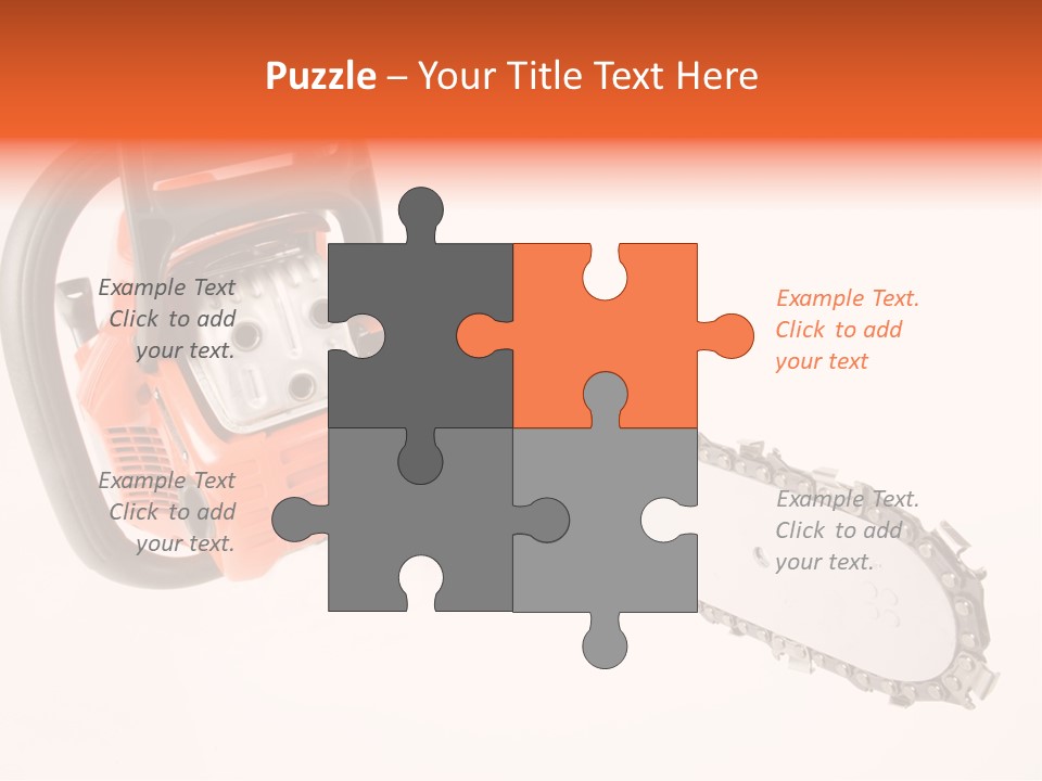 Wood Occupation Isolated PowerPoint Template