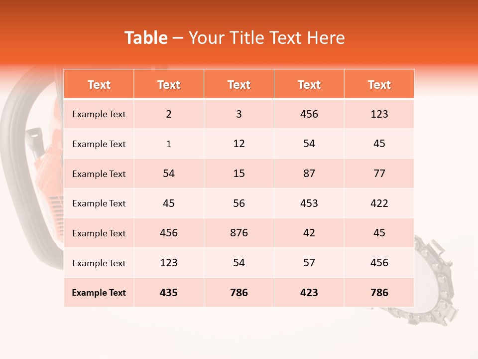 Wood Occupation Isolated PowerPoint Template