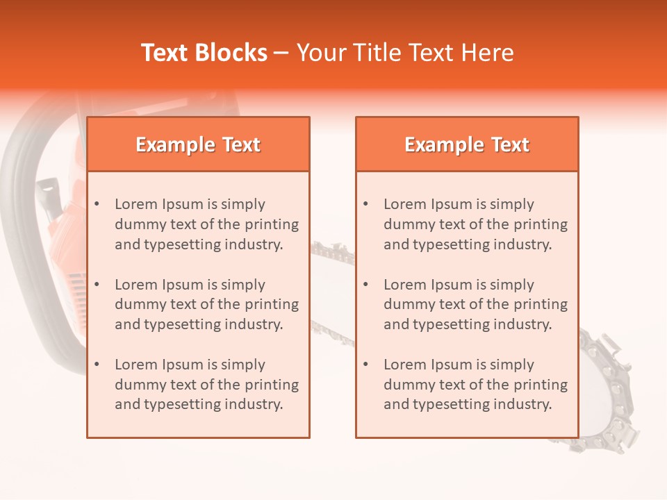 Wood Occupation Isolated PowerPoint Template