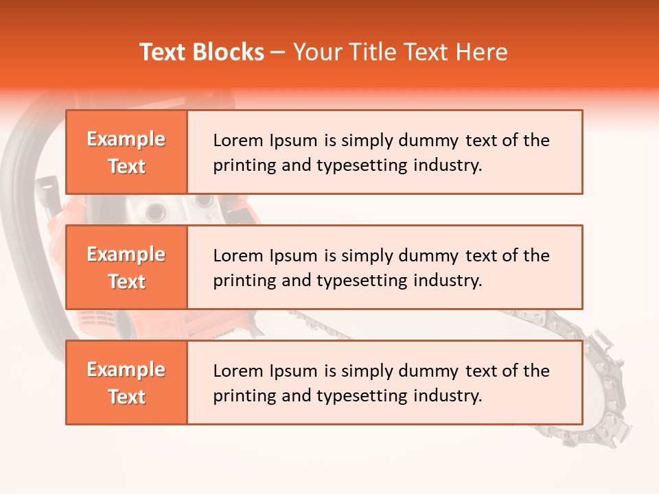 Wood Occupation Isolated PowerPoint Template