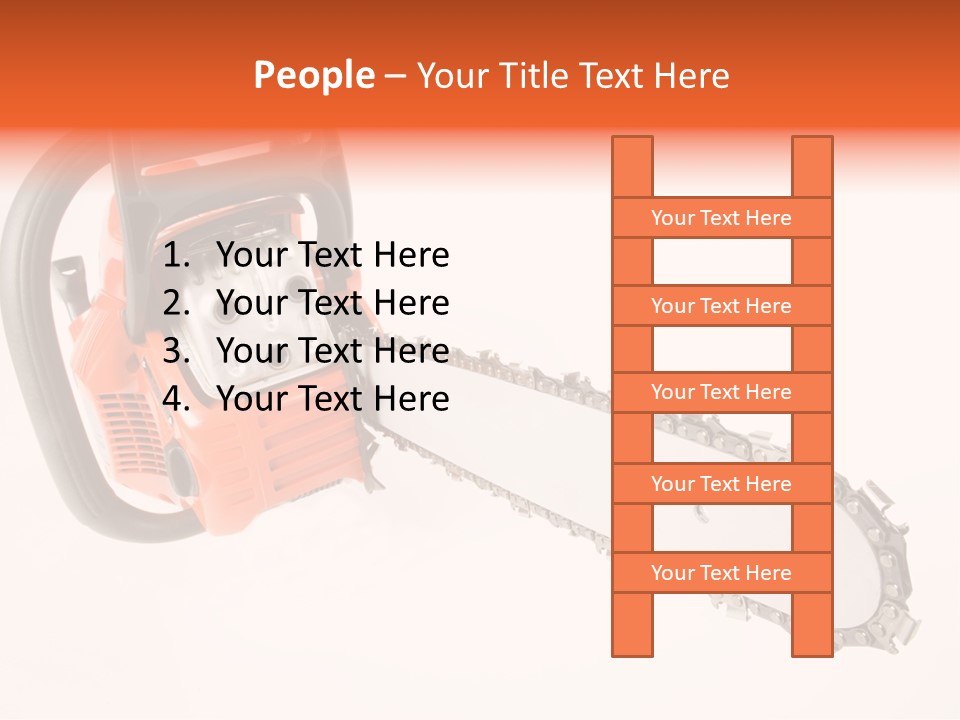 Wood Occupation Isolated PowerPoint Template