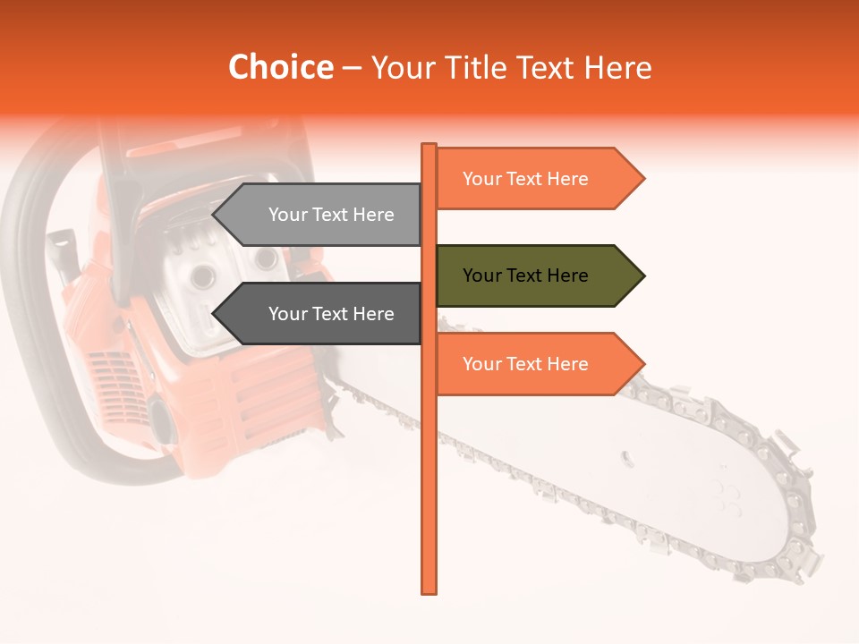 Wood Occupation Isolated PowerPoint Template