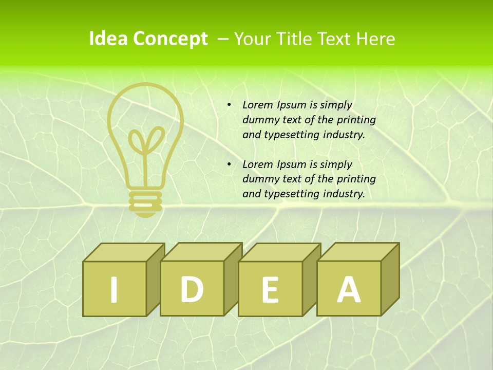 Horticulture Natural Wood PowerPoint Template