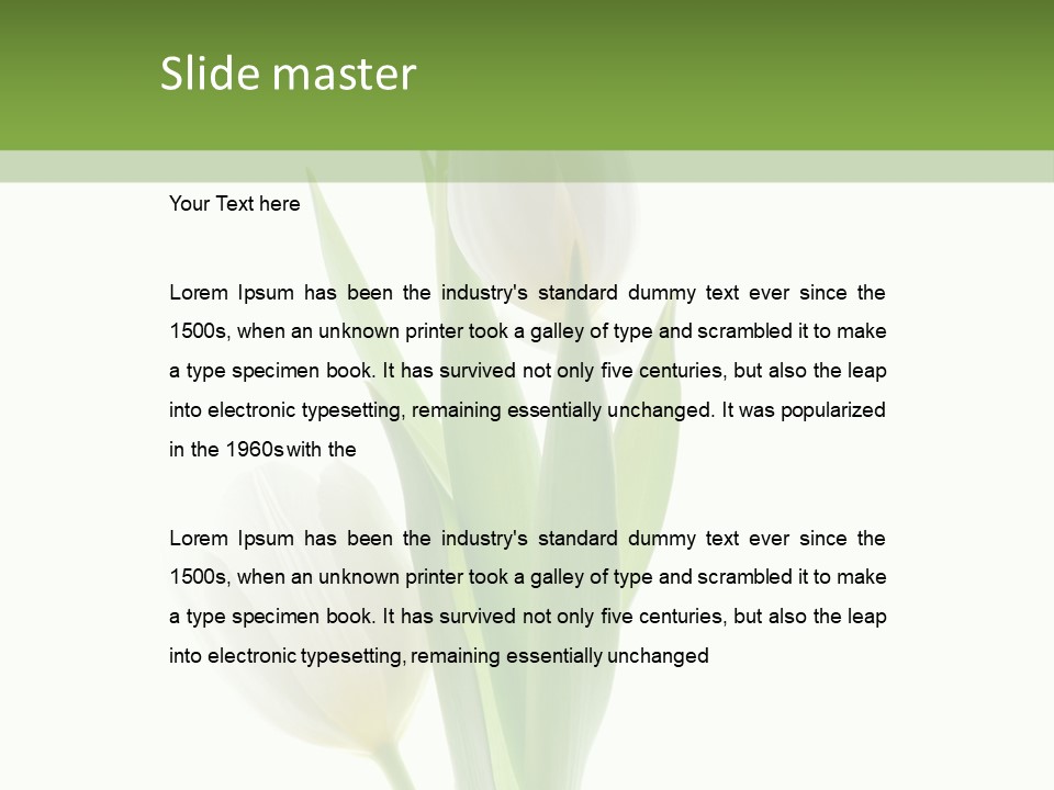 Green Bud Perspective PowerPoint Template