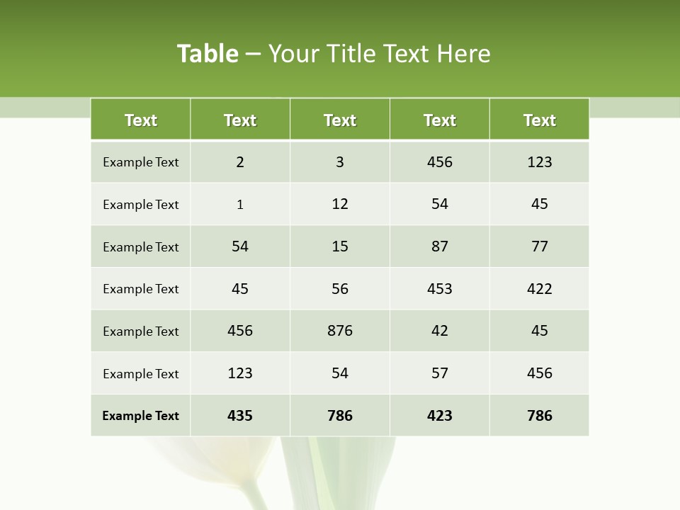 Green Bud Perspective PowerPoint Template