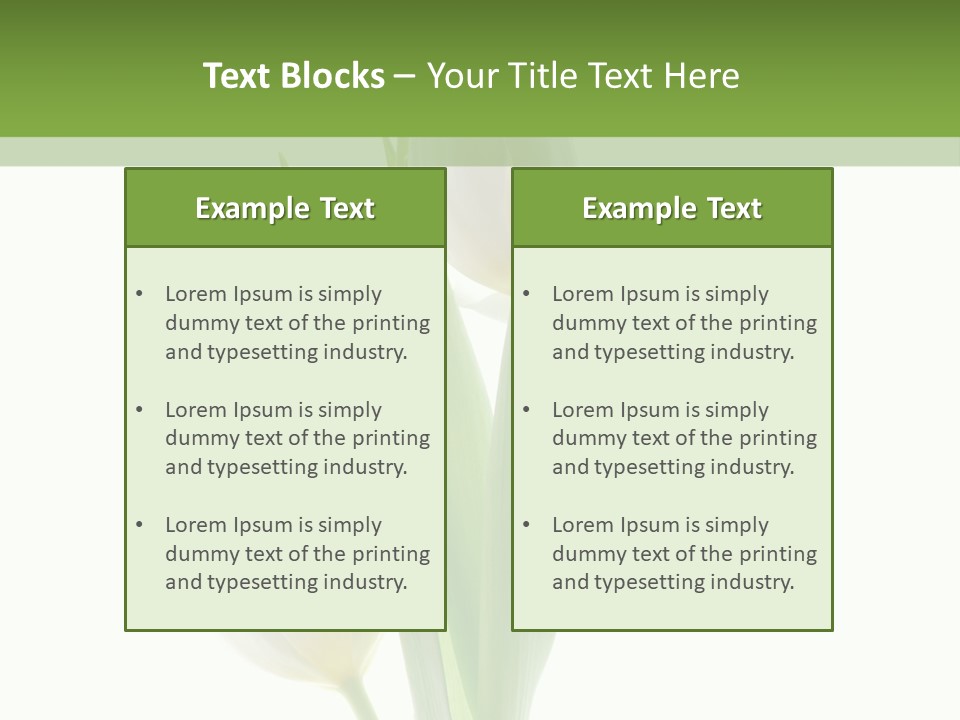 Green Bud Perspective PowerPoint Template