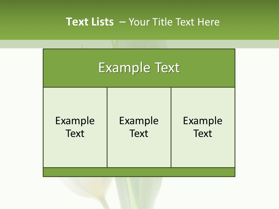 Green Bud Perspective PowerPoint Template