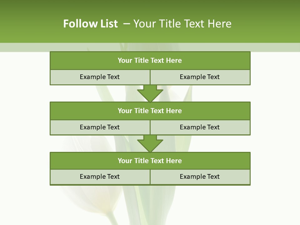 Green Bud Perspective PowerPoint Template
