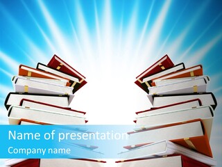 Object Textbook Literature PowerPoint Template