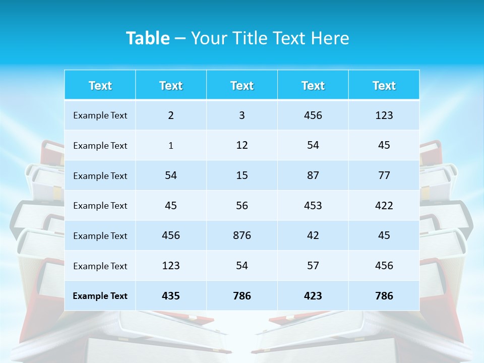 Object Textbook Literature PowerPoint Template