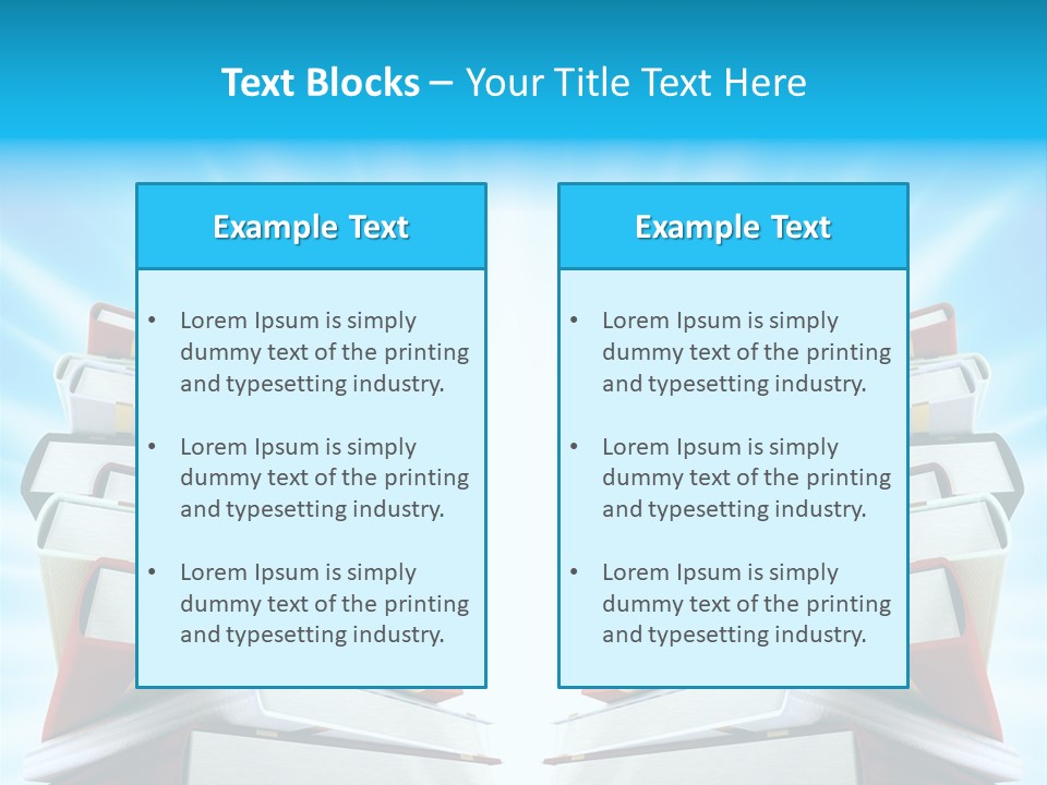 Object Textbook Literature PowerPoint Template