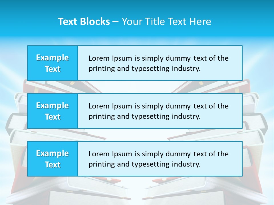 Object Textbook Literature PowerPoint Template