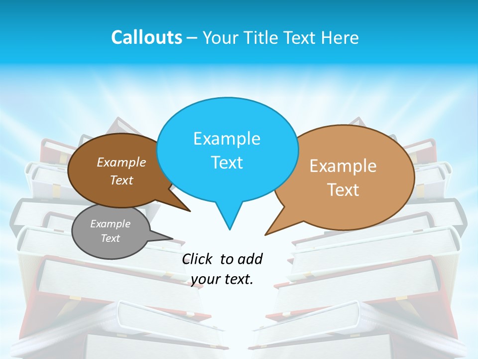Object Textbook Literature PowerPoint Template