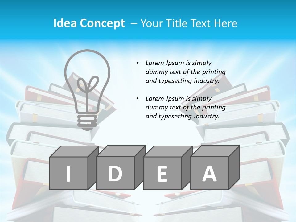 Object Textbook Literature PowerPoint Template