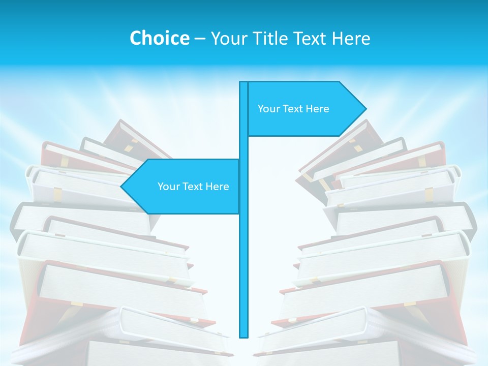 Object Textbook Literature PowerPoint Template