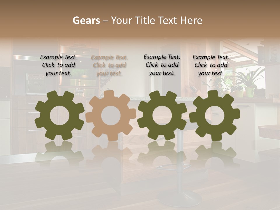 Live Cuisine Chair PowerPoint Template