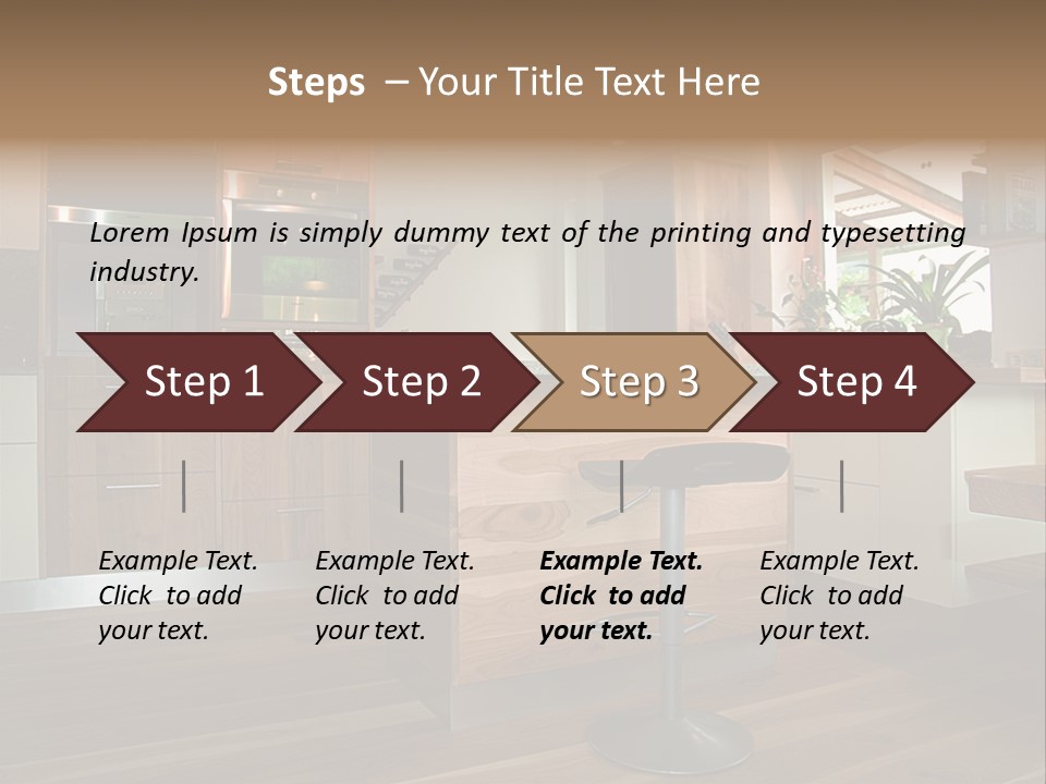 Live Cuisine Chair PowerPoint Template