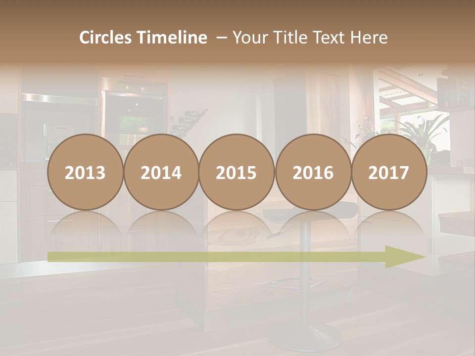 Live Cuisine Chair PowerPoint Template