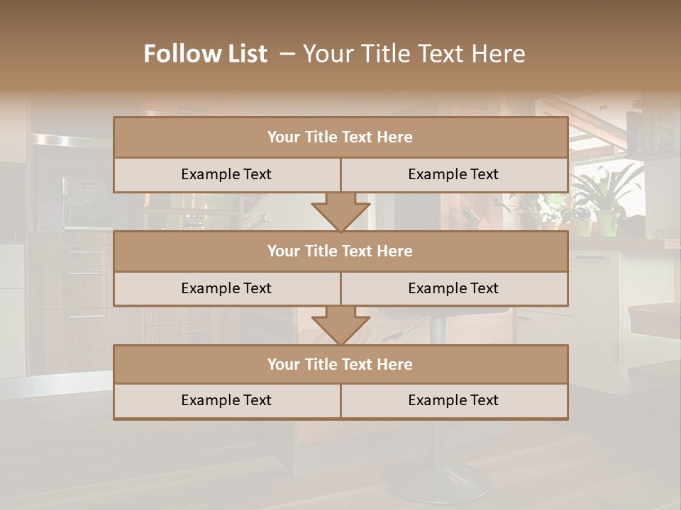 Live Cuisine Chair PowerPoint Template