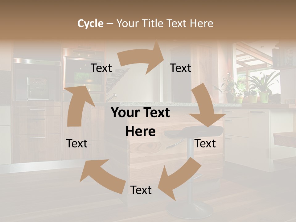 Live Cuisine Chair PowerPoint Template