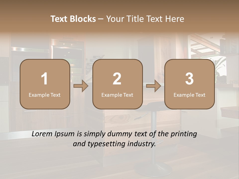 Live Cuisine Chair PowerPoint Template