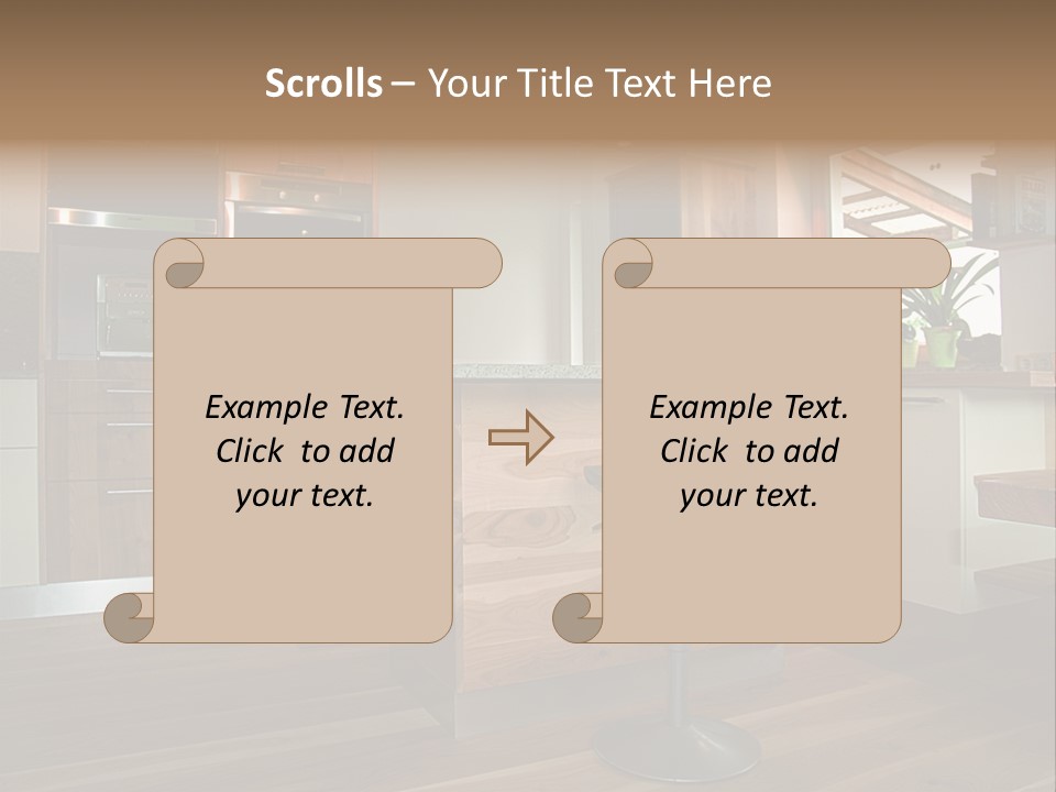Live Cuisine Chair PowerPoint Template