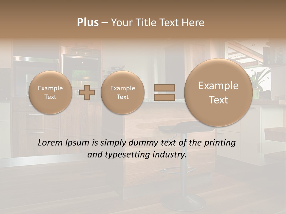 Live Cuisine Chair PowerPoint Template
