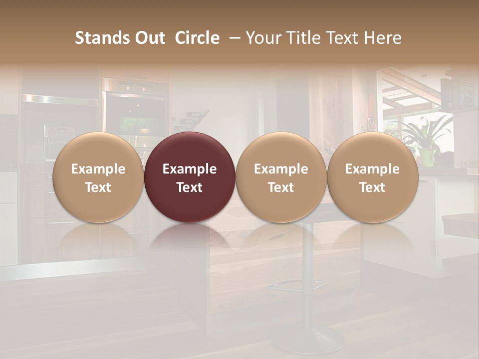 Live Cuisine Chair PowerPoint Template