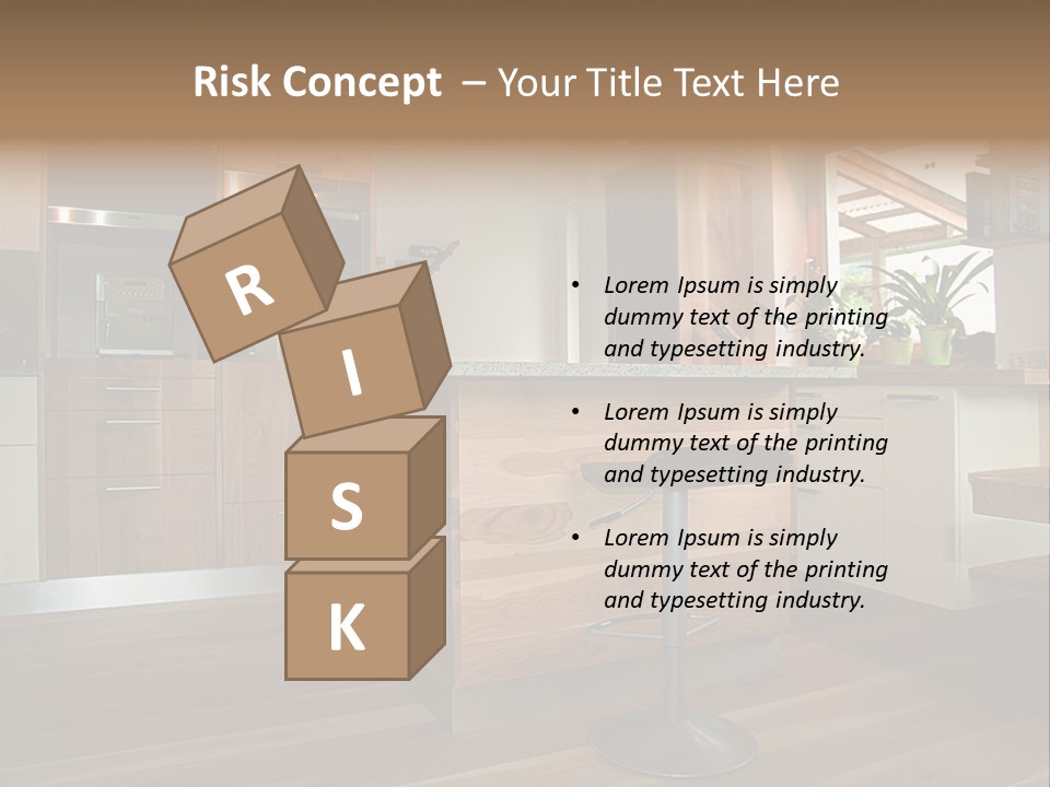 Live Cuisine Chair PowerPoint Template
