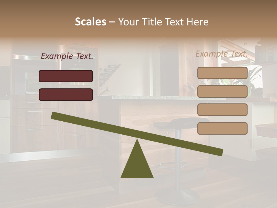 Live Cuisine Chair PowerPoint Template
