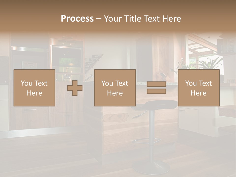 Live Cuisine Chair PowerPoint Template