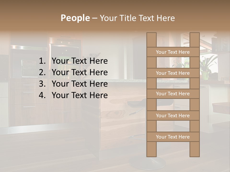 Live Cuisine Chair PowerPoint Template