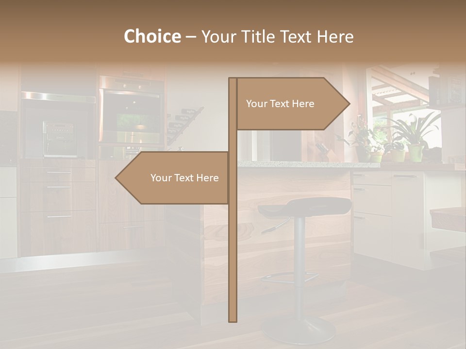 Live Cuisine Chair PowerPoint Template
