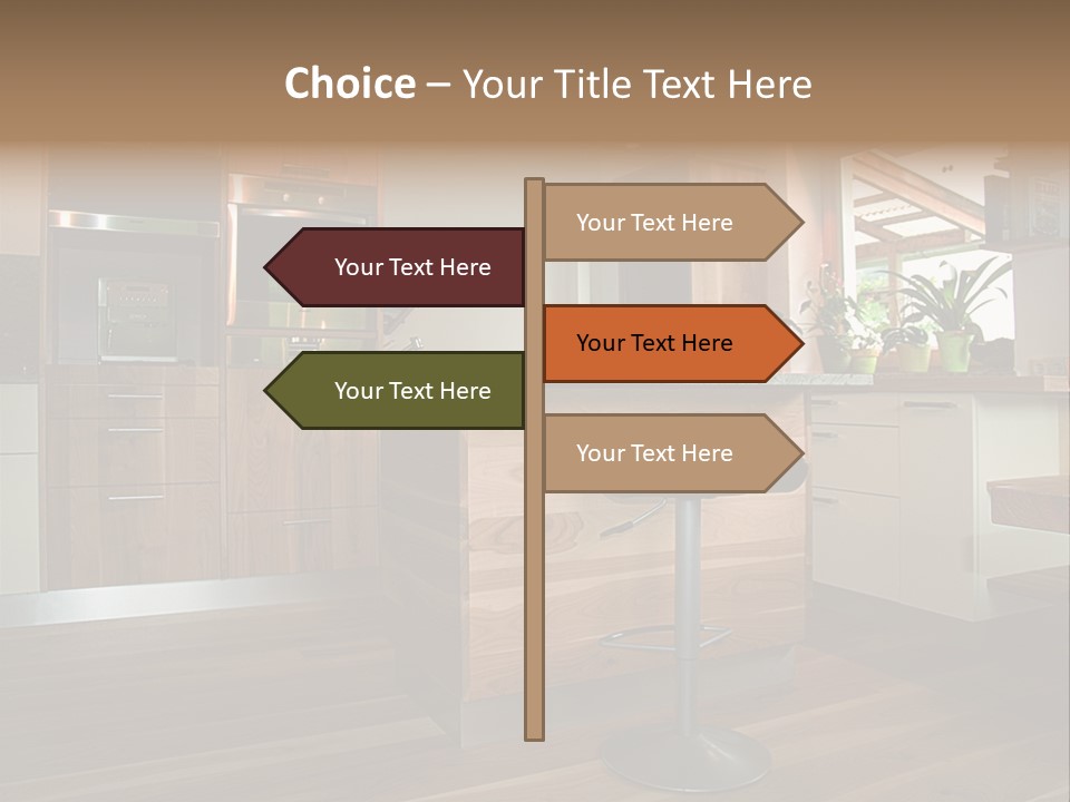 Live Cuisine Chair PowerPoint Template