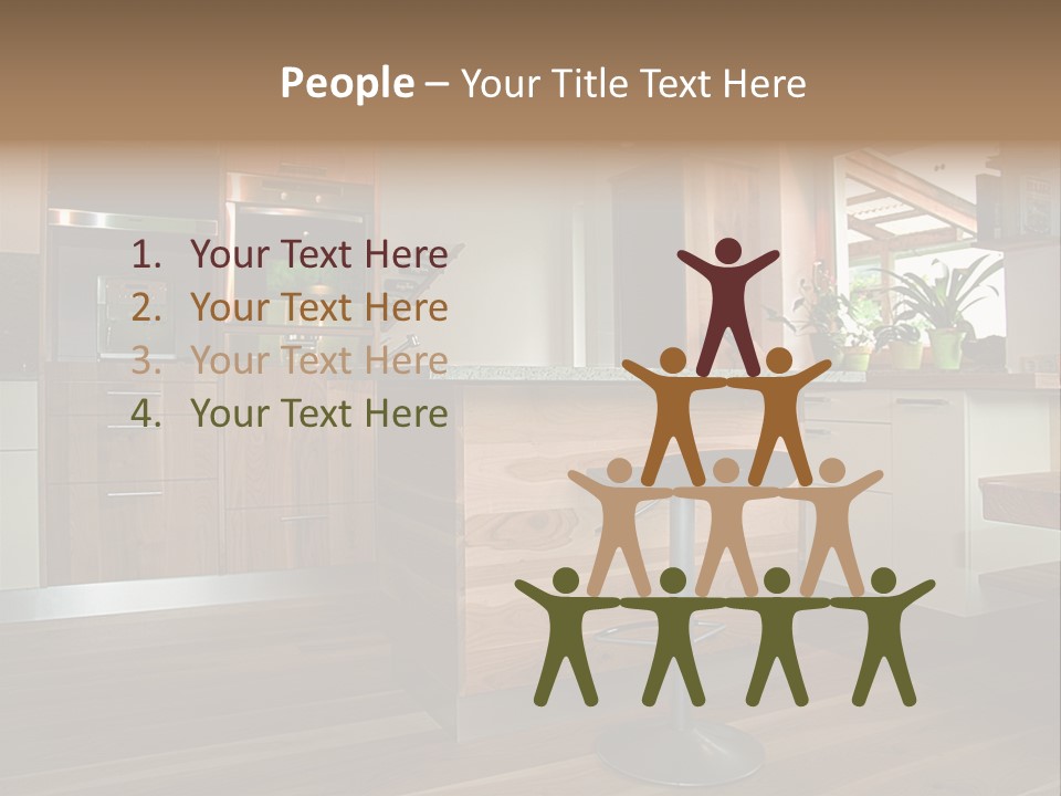 Live Cuisine Chair PowerPoint Template