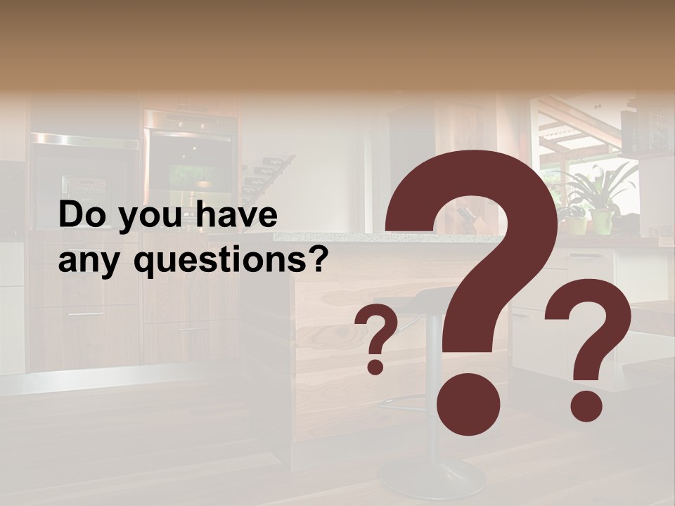 Live Cuisine Chair PowerPoint Template