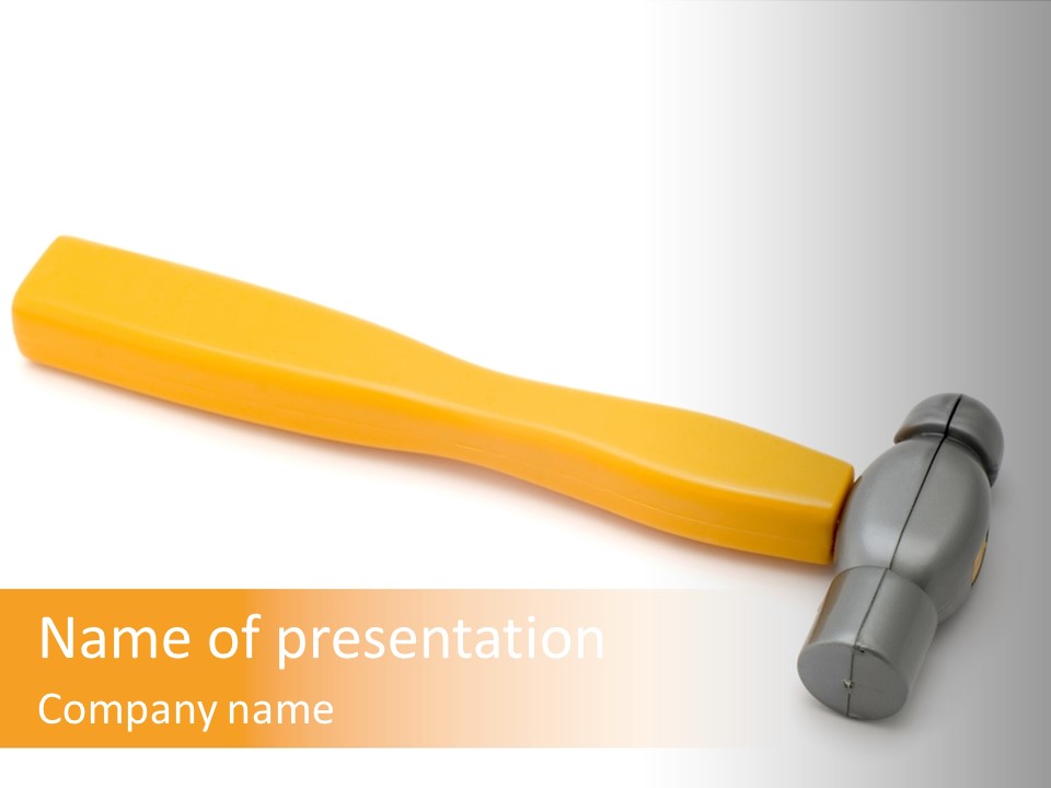 White Object Workshop PowerPoint Template