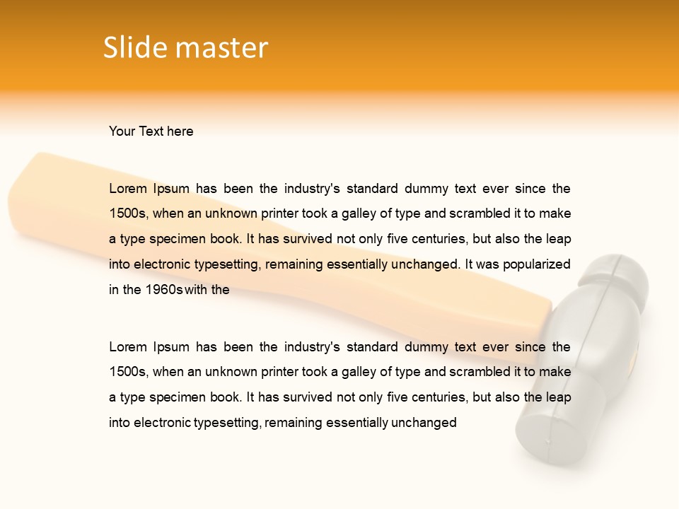 White Object Workshop PowerPoint Template