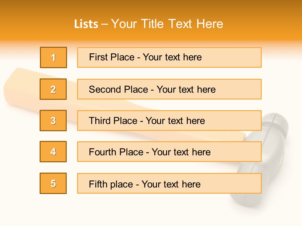 White Object Workshop PowerPoint Template