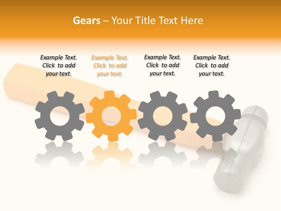 White Object Workshop PowerPoint Template