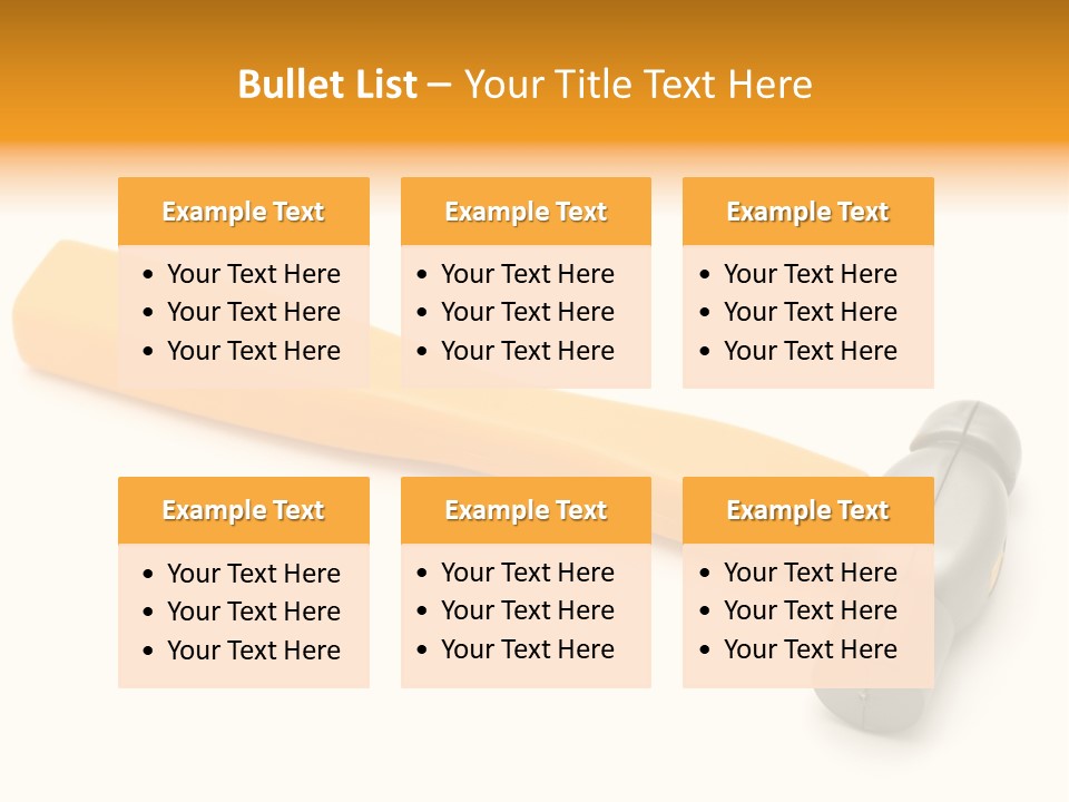 White Object Workshop PowerPoint Template