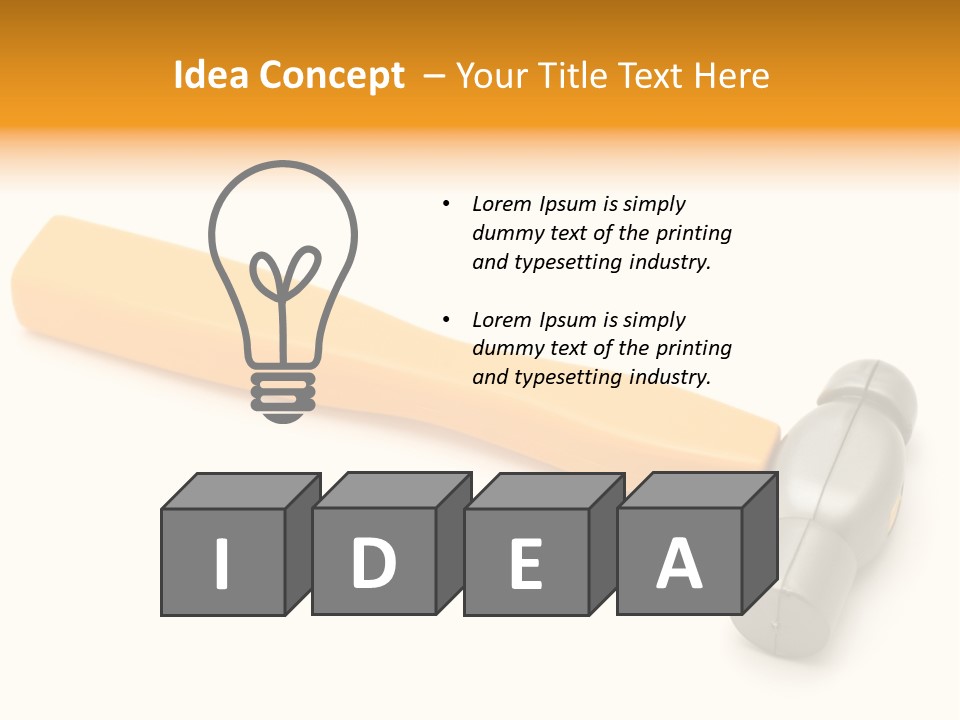 White Object Workshop PowerPoint Template