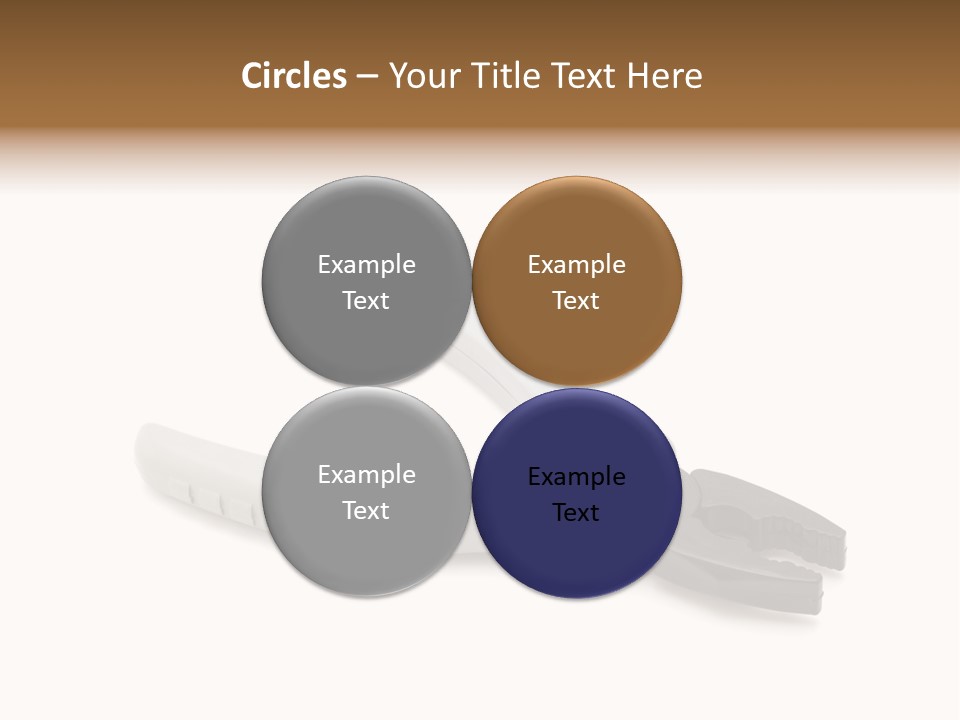 Plier White Hardware PowerPoint Template