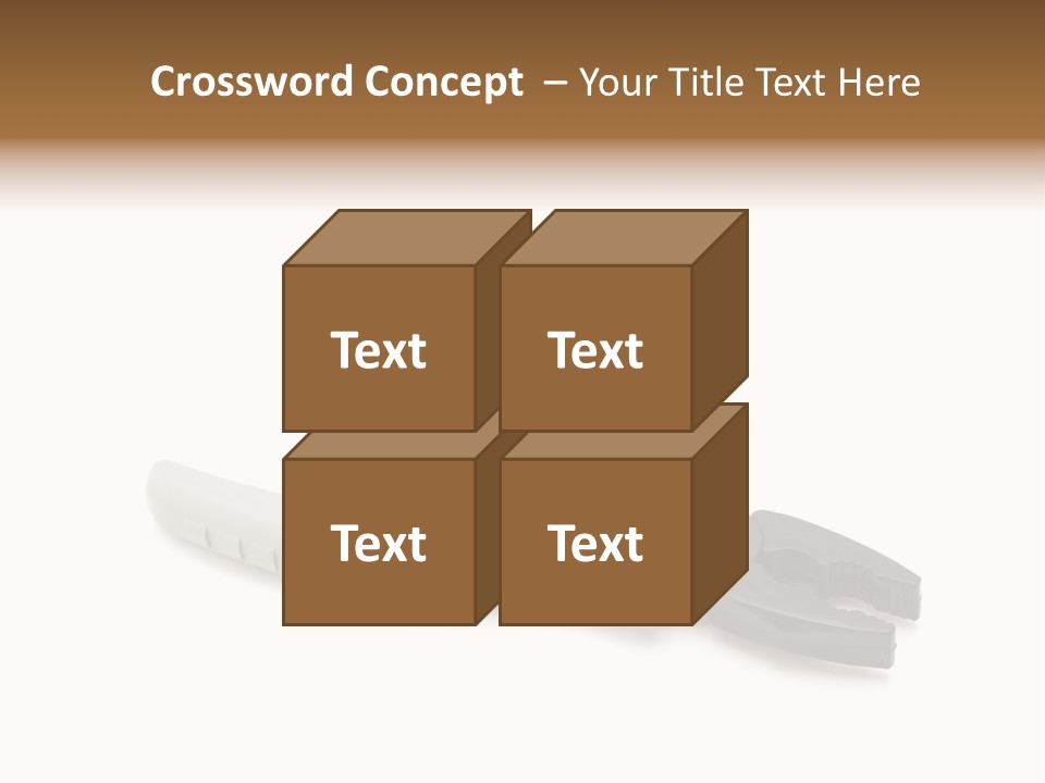 Plier White Hardware PowerPoint Template