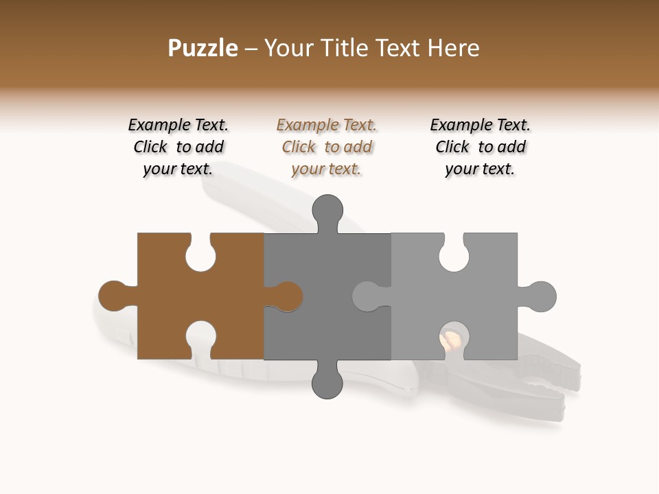 Plier White Hardware PowerPoint Template