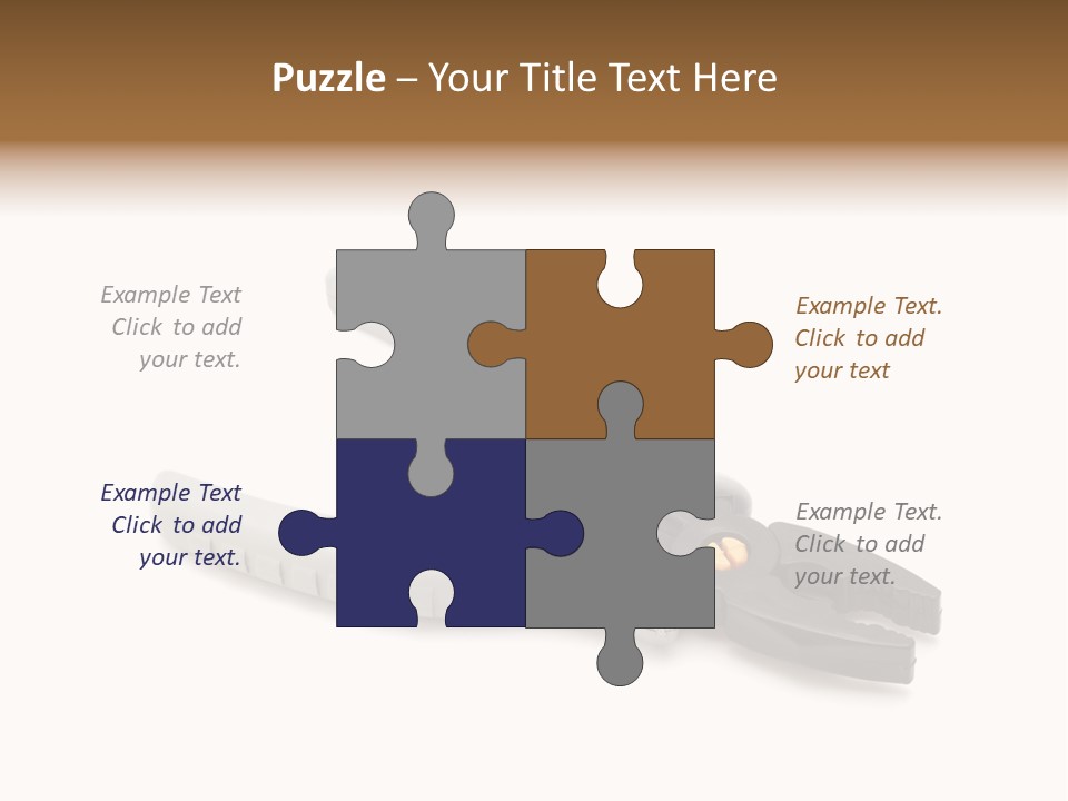 Plier White Hardware PowerPoint Template