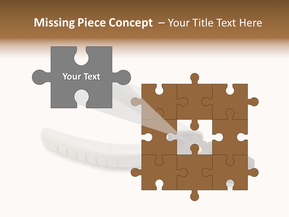 Plier White Hardware PowerPoint Template