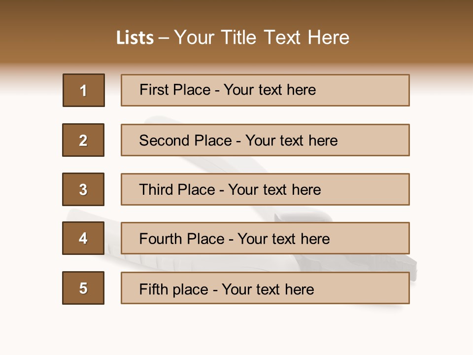 Plier White Hardware PowerPoint Template