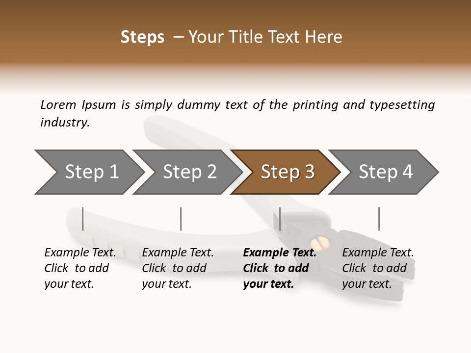 Plier White Hardware PowerPoint Template