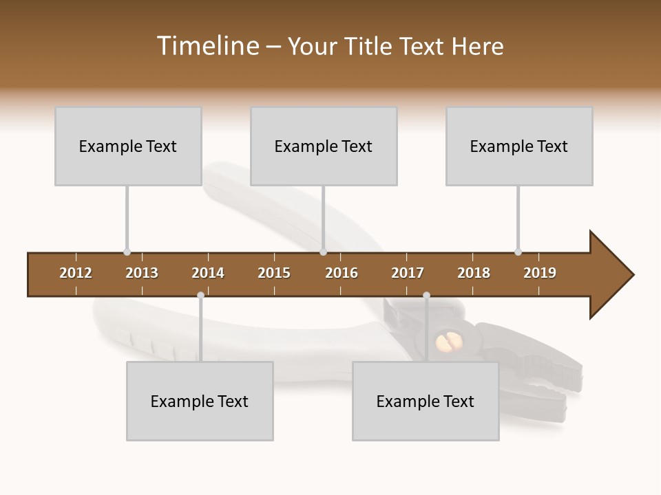 Plier White Hardware PowerPoint Template